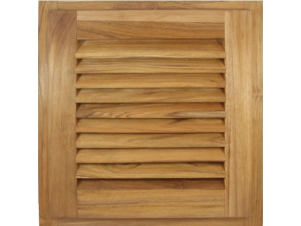 Eude Slat Door with Frame Square 38.1x38.1x3.5cm