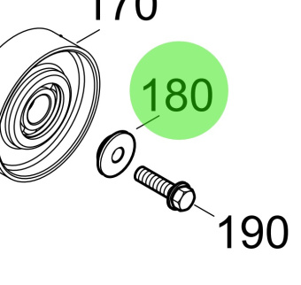 Steyr 2205607-0 - Bearing Centering Disc Fitting Sleeve for Steyr M160068 Engines