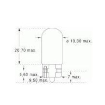 Wedge Bulb 12V 3W