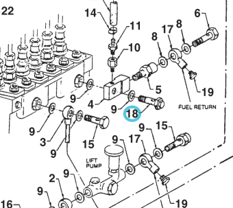 Northern Lights ND090310-0080 - BANJO BOLT WITH CHECK VALVE M1