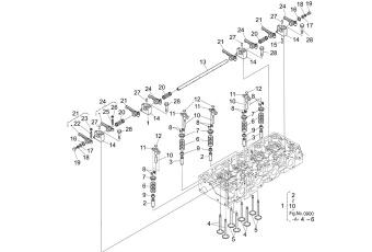 Nanni Diesel 970313709 - SHAFT,VALVE for N4.85 N4.100