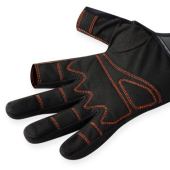Plastimo P202703 - Typhoon Essential Full Finger - Youth - Black/Solar Junior-S