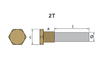 ZF 3217307021 - Mota Oil Cooler Pencil Anode With Plug