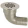 Allpa Stainless Steel Discharge 90° With Grid, Dims. A=25mm, B=15mm, C=36mm, D=42mm