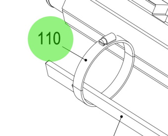 Steyr 2179929-0 - Hose Clamp 60-80/12 W3 for Steyr Engine Hose Connections