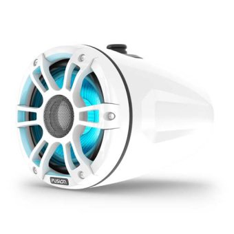 Fusion SG-FLT653SPW - 6.5'' Sports White Tower Speakers, CRGBW LED (2 pcs.)