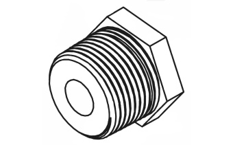 Parker 1616790546-158 Cadmium-Plated Pulley Bushing