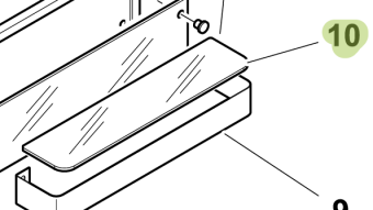 Isotherm SGC00342AA – Glass Holder for Small Drawer DR65 Refrigerator