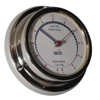 Vion Tide Clock Stainless Steel Including Wall Mount Ø127 mm