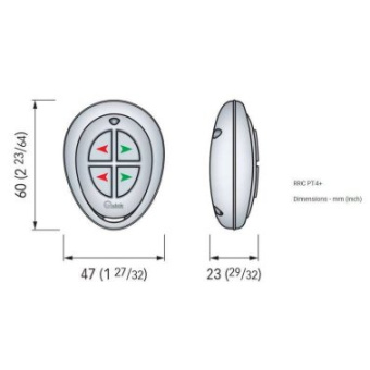 Quick PT4+ 4 Channel Propeller Bow And Stern Remote Control 869 MHz