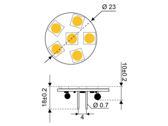 Talamex Super LED 6 10-30V G4-Back