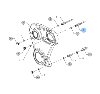 Vetus 08-01325 - Stud (10 Nm)