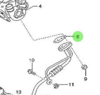Nanni Diesel 970312246 - Turbo Oil Gasket for T4.155 and 4.380TDI Engines