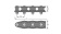 Antal D520 - Aluminum Organizer, 2-Sheave, D=50mm, P=52mm, Line Ø16mm, L=133mm, SWL 800kg