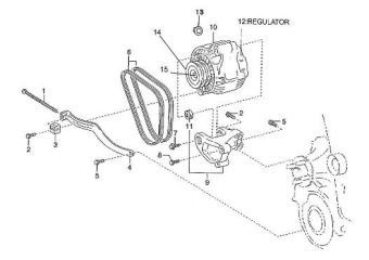 Nanni Diesel 970312332 - SLIDER, FAN BELT for 4.380TDI