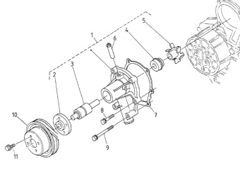 Nanni Diesel 970313401 - IMPELLER,WATER PUMP for N3.30