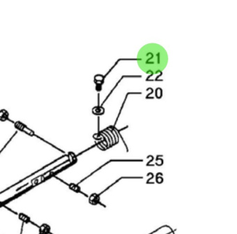 Bukh 500C2310 - Set Screw for DV24RME, DV29RME, and DV32 Cylinder Head and Valve Assemblies