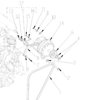 Nanni Diesel 48108133 - V-BELT for 5.280HE