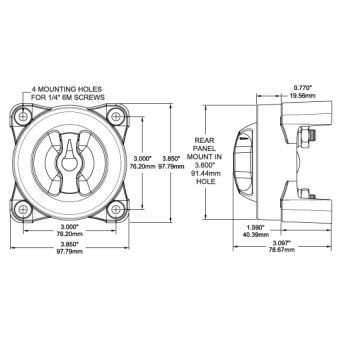 Blue Sea Battery Switches Dual Circuit Plus Series E