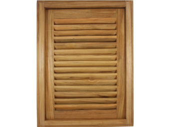Eude Slat Door with Frame Rectangular 38.1x50.8x3.5cm