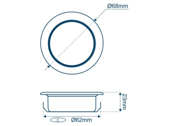 Talamex Recessed Spotlight LED 65mm 10-30V