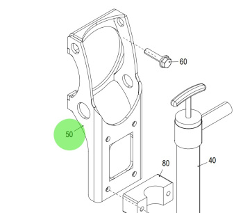 Steyr 2180163-1 - Bracket for Mechanical Oil Suction Pump for SE164E40 Engines