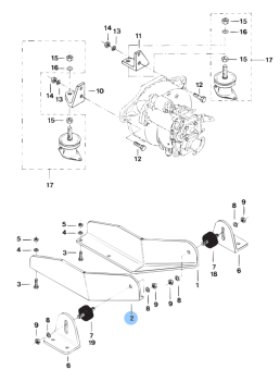 Vetus STM7531 - Motor Bracket BB