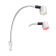 Båtsystem 94447-330ms - Kurs Lighting Chart Long Flexible Arm, Matte Silver, 330mm, LED White/Red, 12V–1.3W