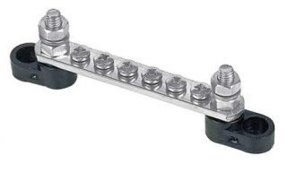 BEP BB-6W-2S/DSP - Bus Bar 6-Way With Cover - Blister