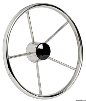 Osculati 45.165.41 - Stainless Steel 5-Spoke Steering Wheel 420 mm