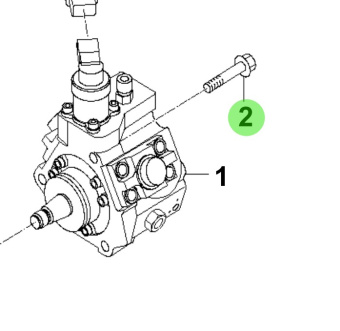 Bukh 33150-3A000 - Bolt for S270J Fuel High-Pressure Pump