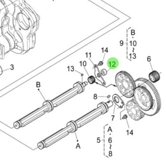 Nanni Diesel 970314855 - Stop Pin for Camshaft and Balancer Assembly