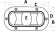 Osculati 01.353.06 - Hawsehole, Roller Version 248 x 148 mm