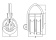 TyeTec 02LB37SBL - 37mm 2-Sheave Block Code Blue Long Loop TyeTec 02LB37SBL - 37mm 2-Sheave Block Code Blue Long Loop