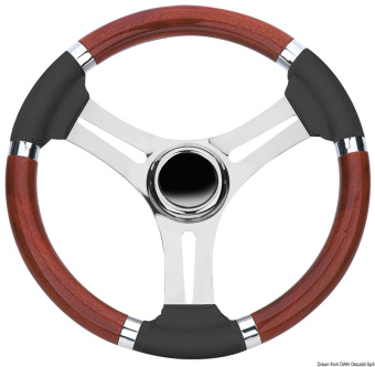 Osculati 45.151.05 - Steering Wheel Mahogany Wheel 350 mm