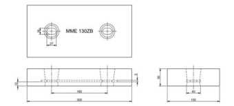 MME Hull/Rudder Anode Zinc MME130ZB
