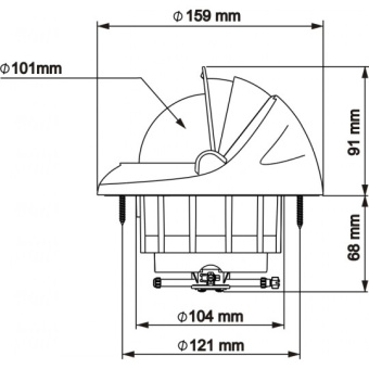 Plastimo White Protective Cover For Offshore 115 Compass