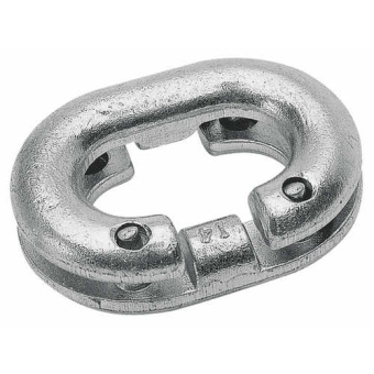 Plastimo 13251 - Galvanised Steel chain joining link Ø 10mm (X2)