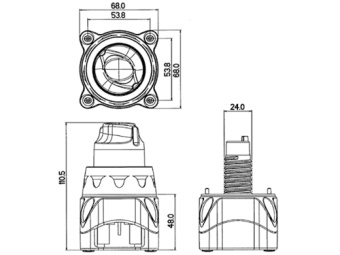 BEP 700 - Easyfit On-Off Battery Switch, 275A, Surface Mounted