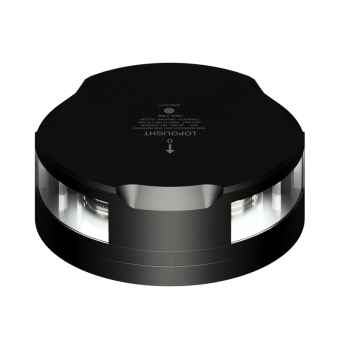 Lopolight 201-021-FB-B 6M - Navigation Light 3NM Masthead/360° White, Black W/FB Base