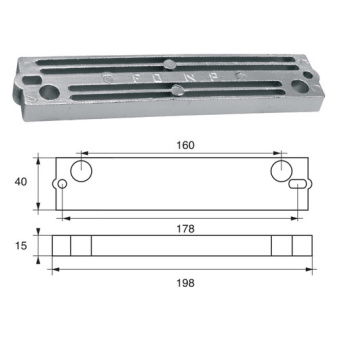 Bukh PRO L8150808 - Anode F/HONDA EngineS