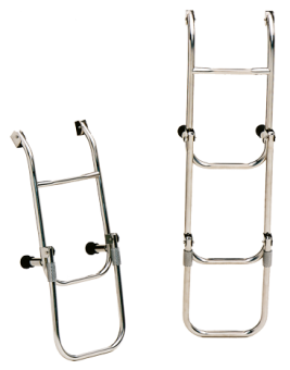 Allpa Stainless Steel Bathing Ladder, 4-Steps, With Adjustable Transom Support, Unfolded 260x1030mm, Tube Ø20mm