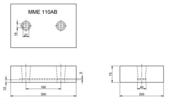 MME Hull/Rudder Anode Aluminium MME110AB