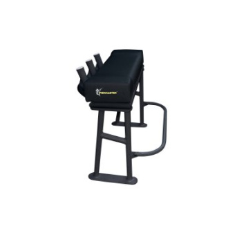 Plastimo 67018 - Fishmaster Original Leaning Post - White Seat, Natural Bright Aluminium
