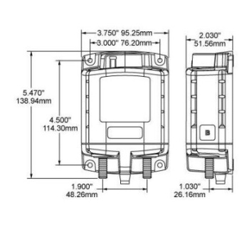 Blue Sea Battery Switch ML-RBS 12V - 500A + Switch