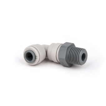Sea Recovery 0204020100 90° 1/4" MPT x 1/4" Tube JG Plastic Elbow