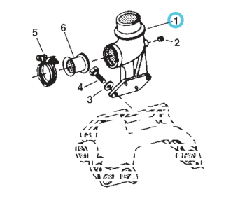 Northern Lights R116611 - EXHAUST ELBOW 6076A