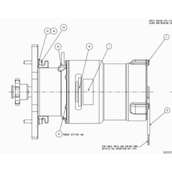 Lewmar 89300167 - Integra Bavaria Drive Unit