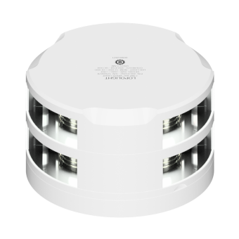 Lopolight 201-012ST-WH-UL - Navigation Light 2NM 360° White, Double, White Coated, UL