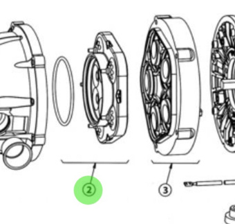 Flojet 20407730 - Valve Chamber Kit Sub Assembly for 5 Piston
